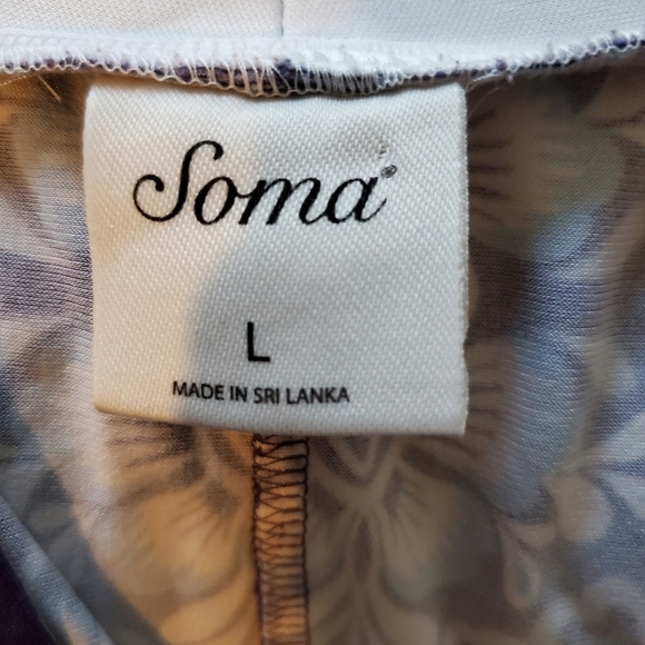 Soma Blue and White Floral Dress - Picture 4 of 5